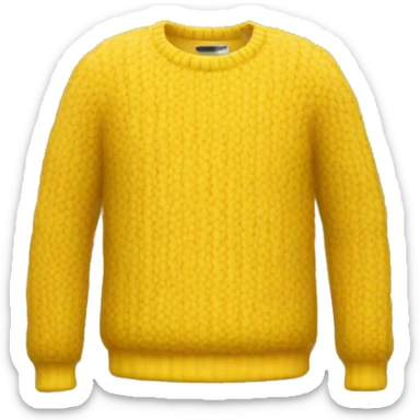 yellow sweater sticker