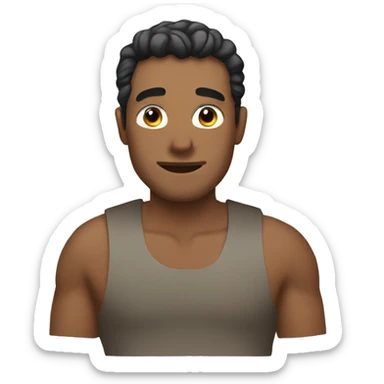 Man with bobatea sticker