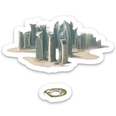 Doha Qatar sticker