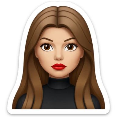 Fergie from Black Eyed Peas with long hair sticker