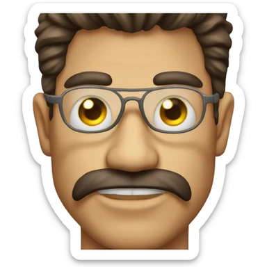 Demonio con lentes sticker