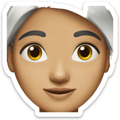 this girl just add black middle hair sticker