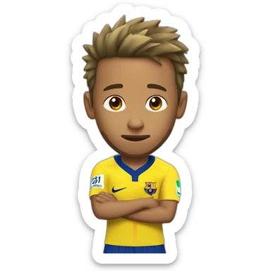 neymar pretend injury sticker