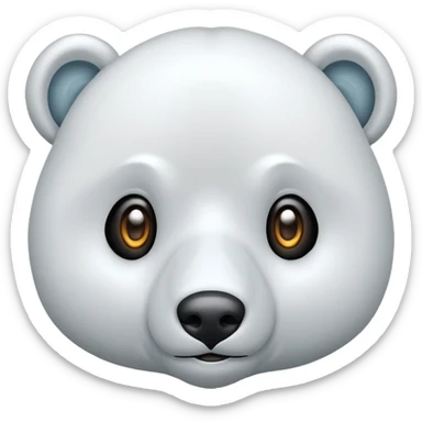 Puedes hacer un oso polar el cual este con un ojo cerrado y el otro abierto  sticker