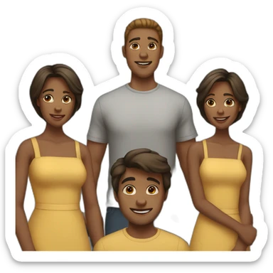 2 sisters and a brother sticker