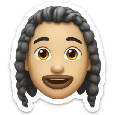 a member of lip bite emoji nation sticker