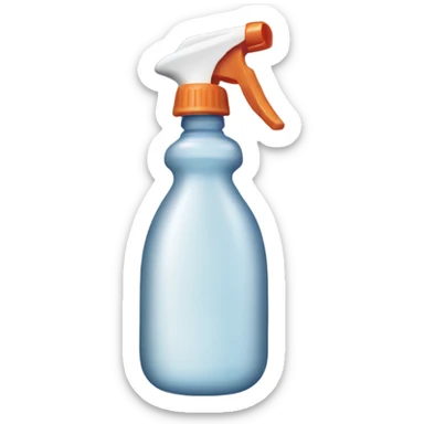 Spray bottle squirting sticker