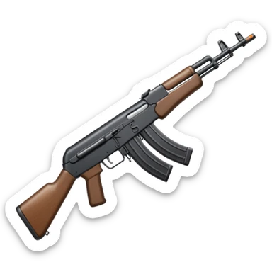 Kalashnikov assault rifle sticker