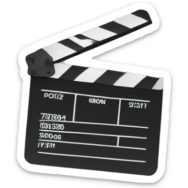 clapperboard sticker