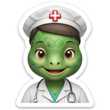 Turtle in nurse uniform

















 sticker