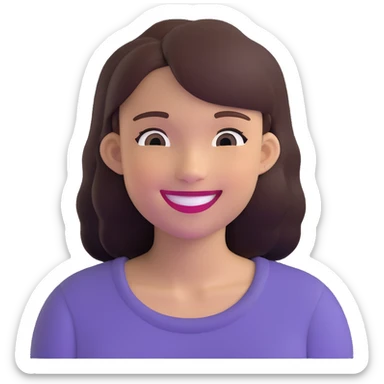 joyful young woman sticker