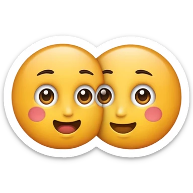 Zwei Menschen die in einander verschmelzen sticker