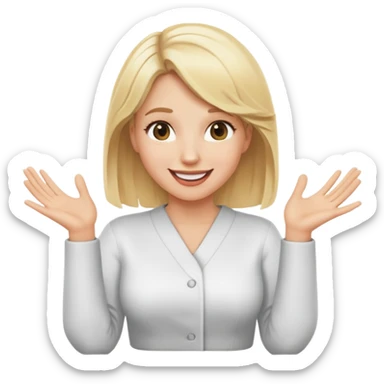 smiley shrugging emoji 🤷‍♀️😄 sticker