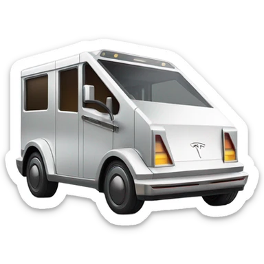 cyber truck tesla classic sticker