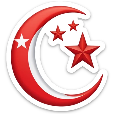 Sadece doğu Türkistan bayrağı çiz sticker