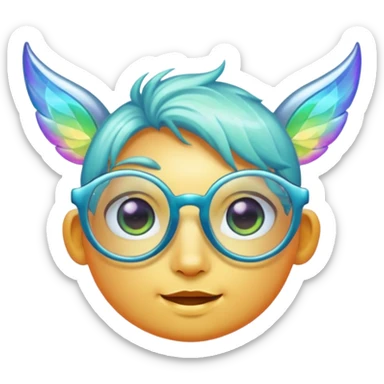 glasses with fae sticker