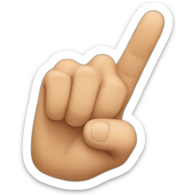 finger pointing at me sticker