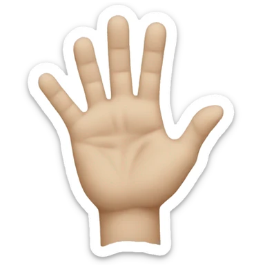 a hand making L   sticker