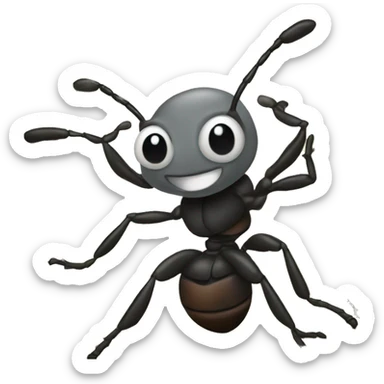 Ant with a lot of money  sticker