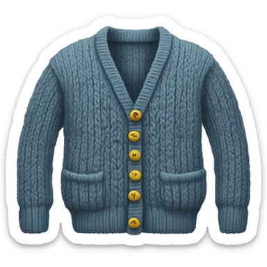 Knitted wool cardigan  sticker
