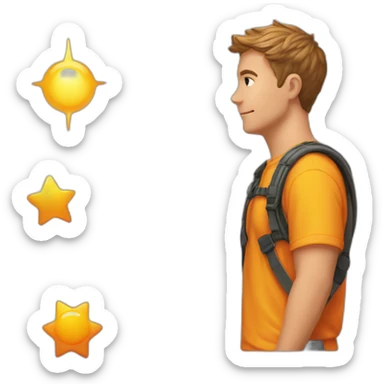 Hero autismo colors puzle sunrise sticker