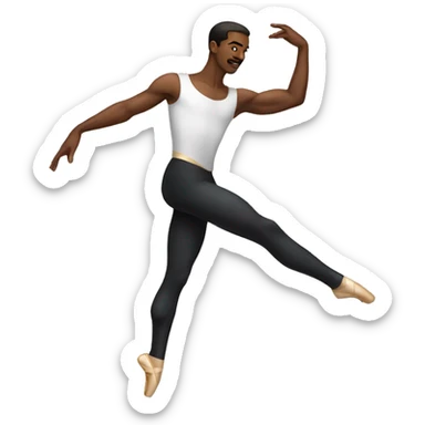 ballet dancer man sticker