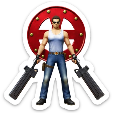 Эмблема игры serious sam 4 sticker