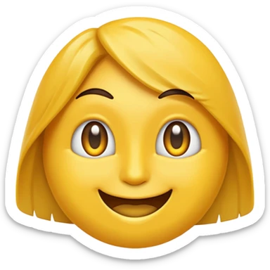 Maracujá estilizado, amarelo vibrante, carinha fofa e expressiva, traços simples em estilo emoji, fundo transparente. sticker