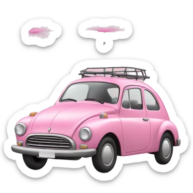 Coche rosa sticker