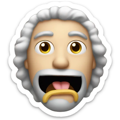 emoji with smug lick  sticker