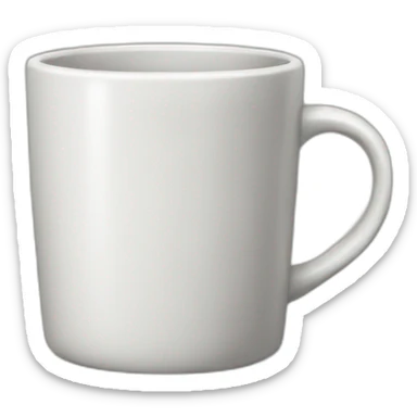 empty mug sticker