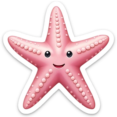 Light pink starfish sticker