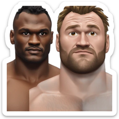 Francis ngannou ko'ing tyson fury sticker