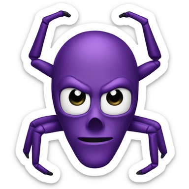 El hombre araña color morado  sticker