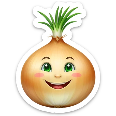 Onions saying yes sticker