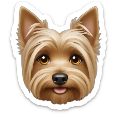 one dwarf yorshire terrier sticker