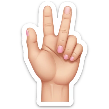 Closed fist with pinky finger sticking up sticker