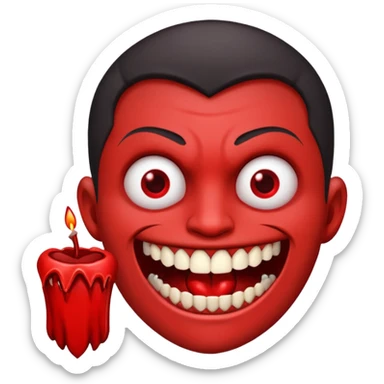 Vampiro pegando fogo sticker