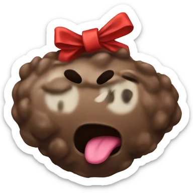 turd with a bow sticker
