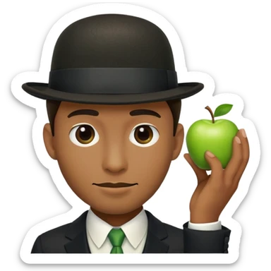 Magritte “the son of man”  sticker