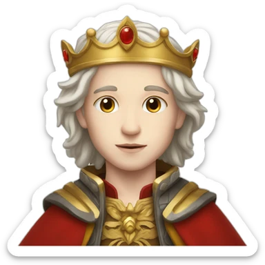 white skin King's son with RED sticker