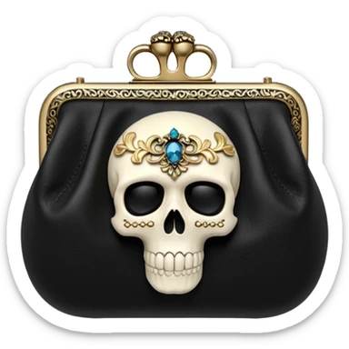Alexander mcqueen Skull clutch sticker