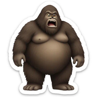 Obese Sasquatch sticker