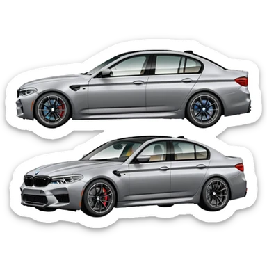 BMW M5 f90 competition all angles sticker