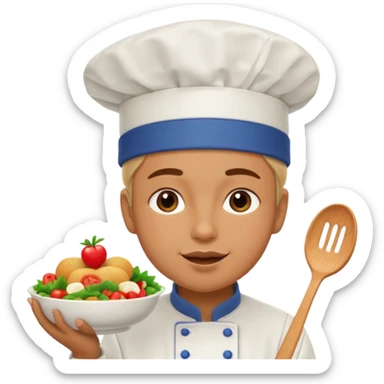 Chef’s kiss happy with food sticker