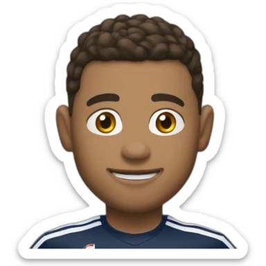 Mbappé noisette fast sticker
