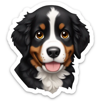 Bernese mountain dog puppy  sticker