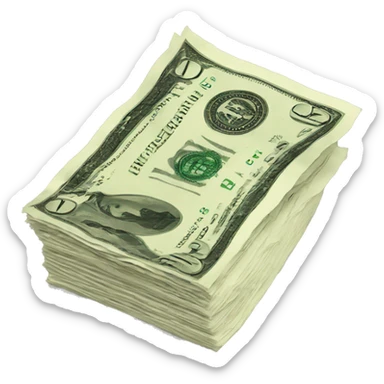 money paper sticker