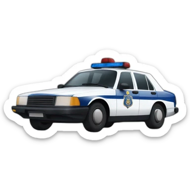 french police car sticker