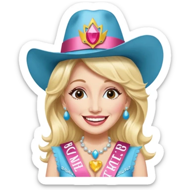 Dolly Parton on a bachelorette trip sticker
